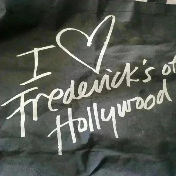 Frederick's of Hollywood Black Sturdy Canvas Xlarge Tote - Picture 6 of 9